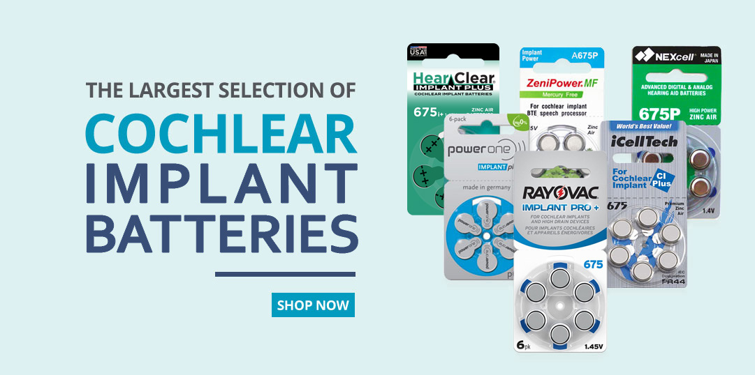 Cochlear Implant Batteries, Size 675P, 675, Size 312, Hand Sanitizer